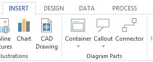 Visio Insert tab